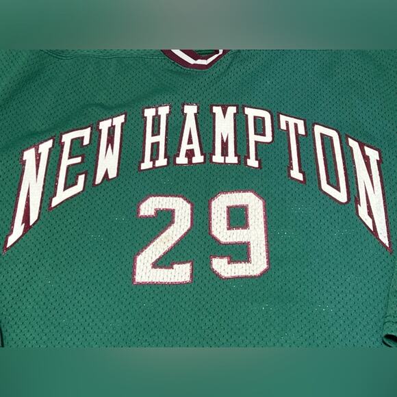 Vintage GAME USED New Hampton Huskies Hockey Jersey #23 O’BRIEN Ripon 1980’s XL - Picture 3 of 6